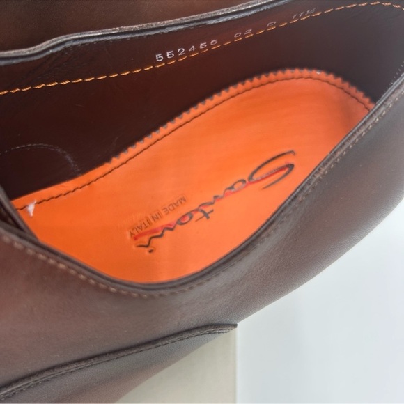 Men’s Santoni cap toe leather Oxford size 11.5 made in Italy main image 9
